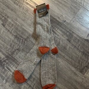 J. Crew Men's Gray and Rust Socks